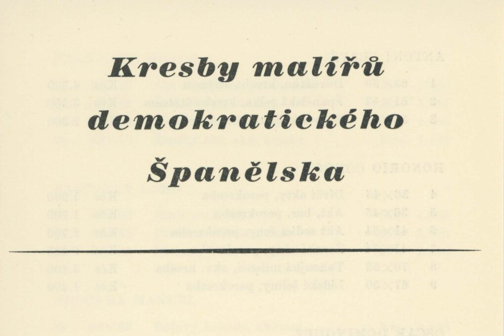 Kresby malířů demokratického Španělska